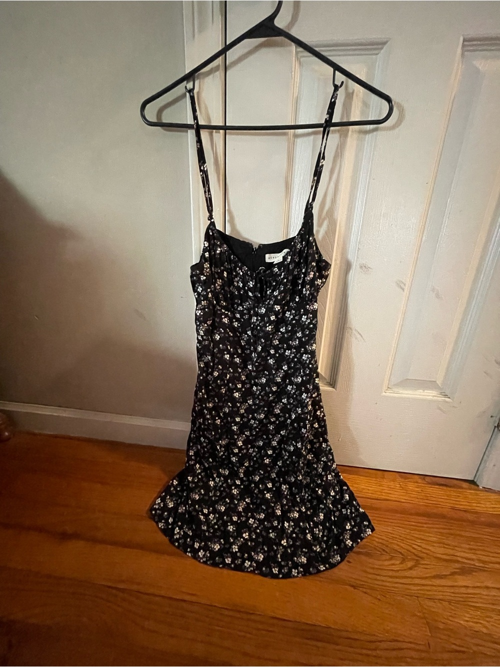 Aeropostale Black Floral Mini Dress